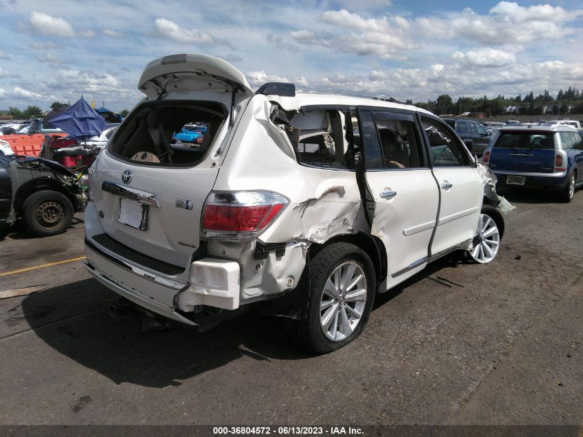2013 TOYOTA HIGHLANDER HYBRID LIMITED - JTEDC3EH8D2018700
