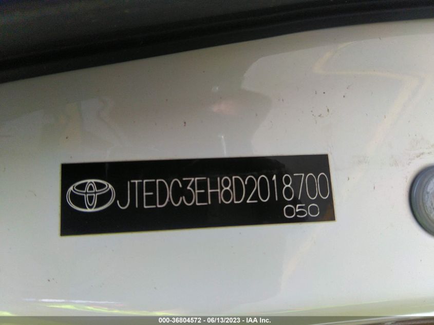 2013 TOYOTA HIGHLANDER HYBRID LIMITED - JTEDC3EH8D2018700