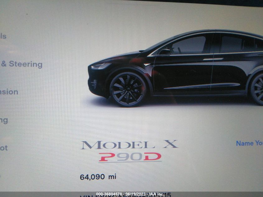 2016 TESLA MODEL X P90D/60D/P100D - 5YJXCAE45GF005715