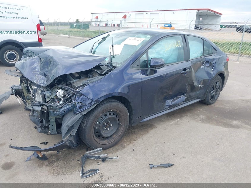 VIN 5YFEPRAE0LP044168 2020 TOYOTA COROLLA LE