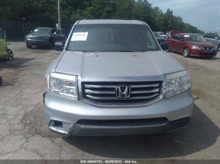 2013 HONDA PILOT LX - 5FNYF4H22DB045656