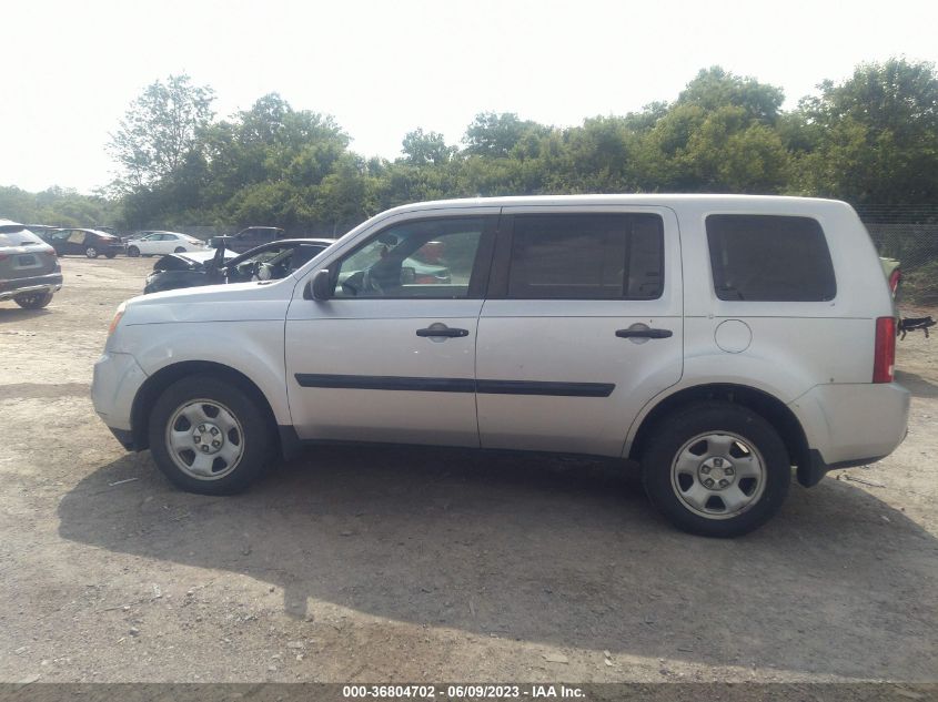 2013 HONDA PILOT LX - 5FNYF4H22DB045656