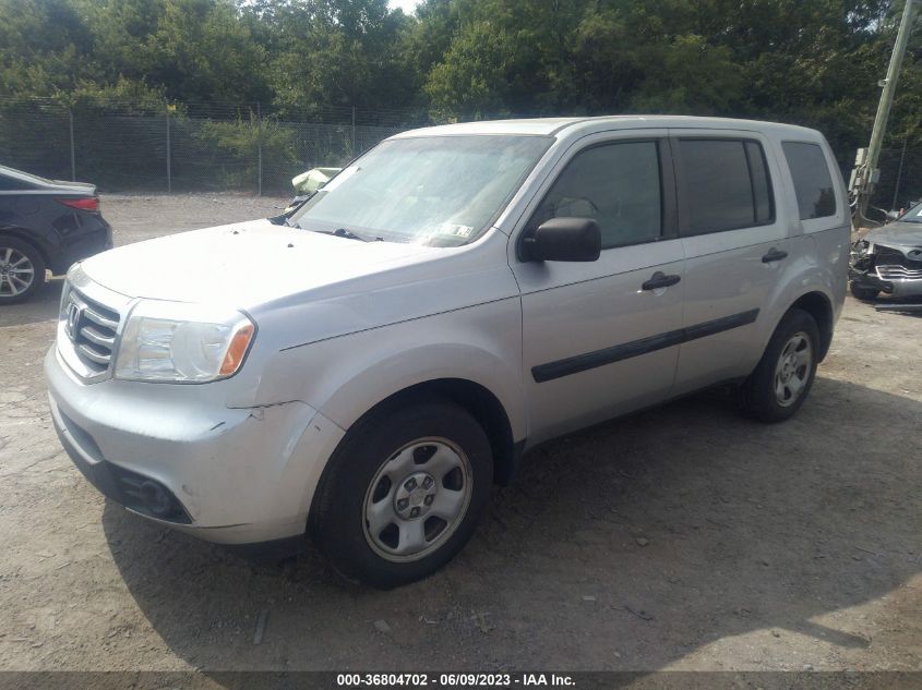 2013 HONDA PILOT LX - 5FNYF4H22DB045656