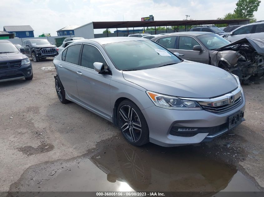 2016 HONDA ACCORD SEDAN SPORT - 1HGCR2F50GA161357