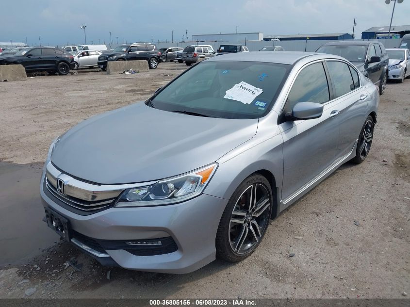2016 HONDA ACCORD SEDAN SPORT - 1HGCR2F50GA161357