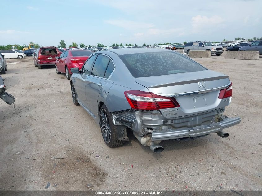 2016 HONDA ACCORD SEDAN SPORT - 1HGCR2F50GA161357
