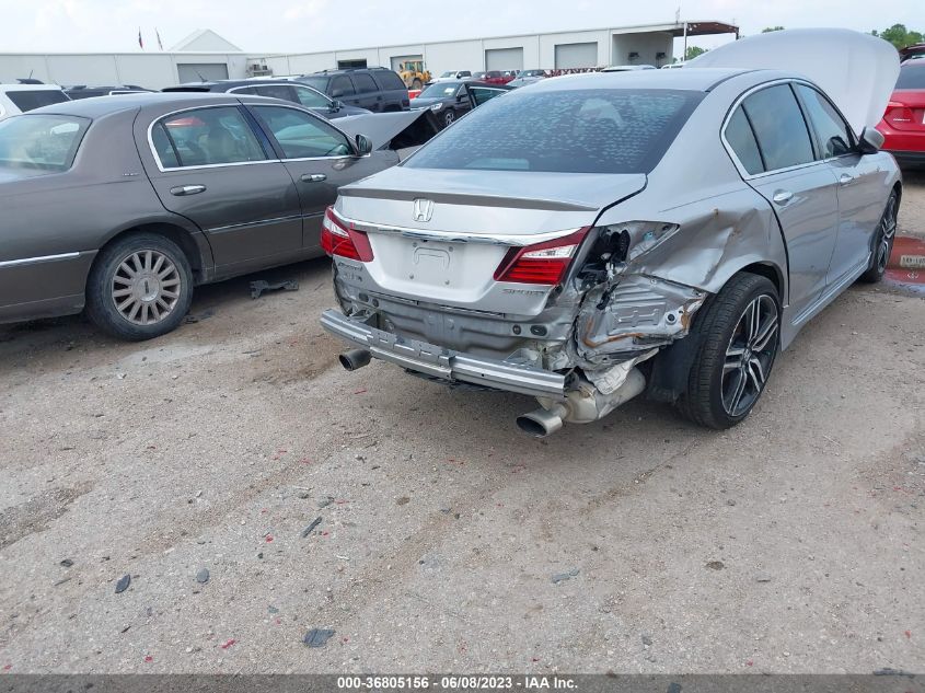 2016 HONDA ACCORD SEDAN SPORT - 1HGCR2F50GA161357