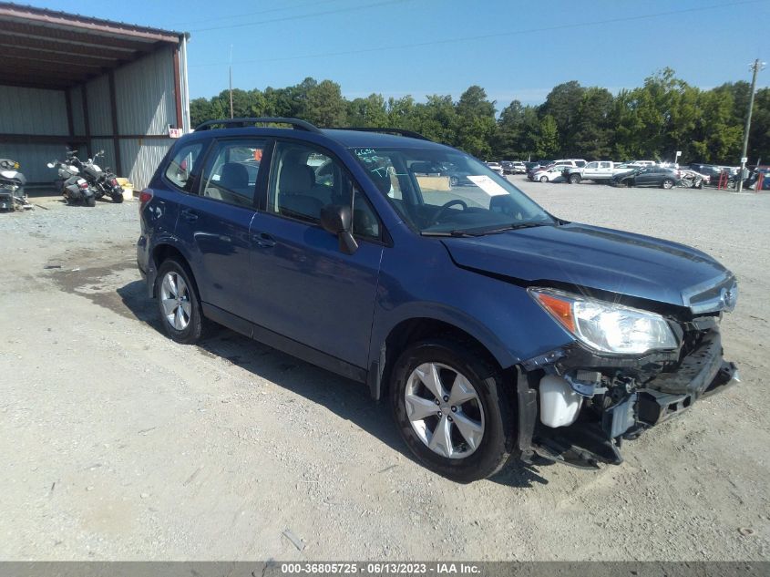 2016 SUBARU FORESTER 2.5I - JF2SJABC2GH504579