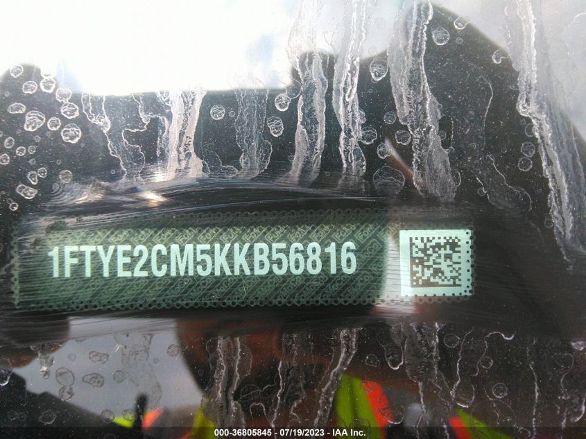 2019 FORD TRANSIT-150 1FTYE2CM5KKB56816