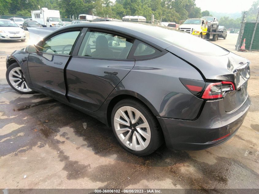 2022 TESLA MODEL 3 LONG RANGE - 5YJ3E1EB2NF203494