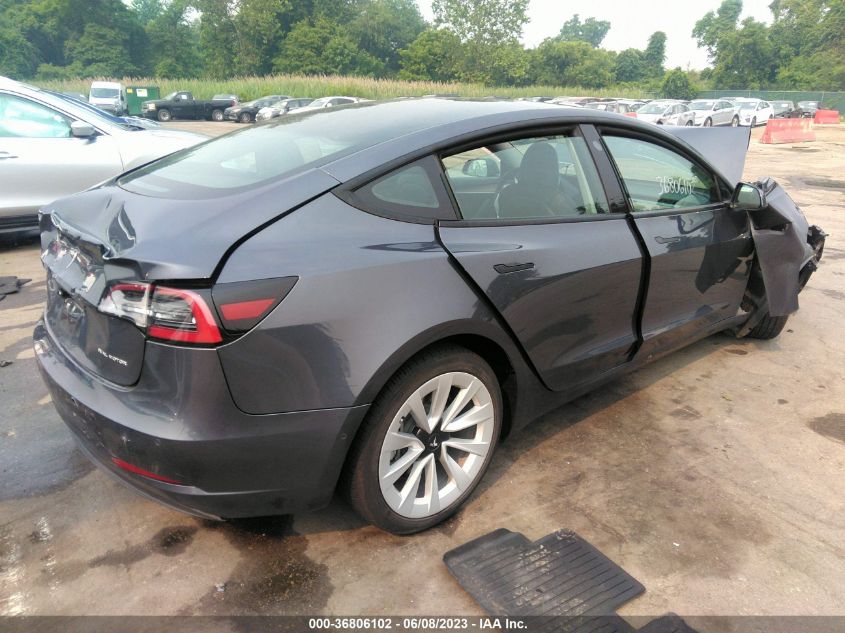 2022 TESLA MODEL 3 LONG RANGE - 5YJ3E1EB2NF203494