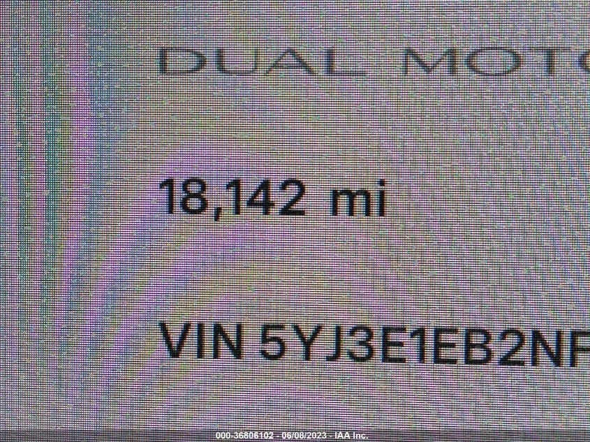 2022 TESLA MODEL 3 LONG RANGE - 5YJ3E1EB2NF203494