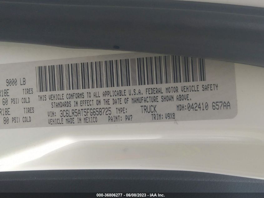 2015 RAM 2500 ST - 3C6LR5AT5FG658725