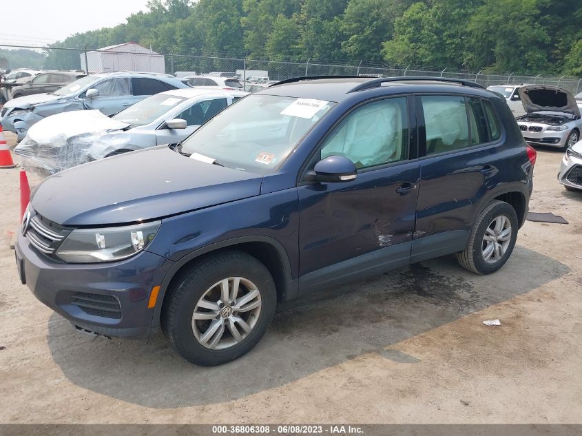 2016 VOLKSWAGEN TIGUAN S/SE/SEL/R-LINE - WVGBV7AXXGW002078