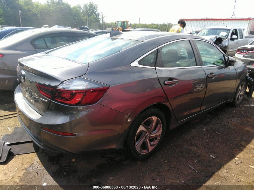 2019 HONDA INSIGHT EX 19XZE4F53KE026802