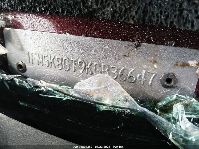 2019 FORD EXPLORER SPORT - 1FM5K8GT9KGB36647