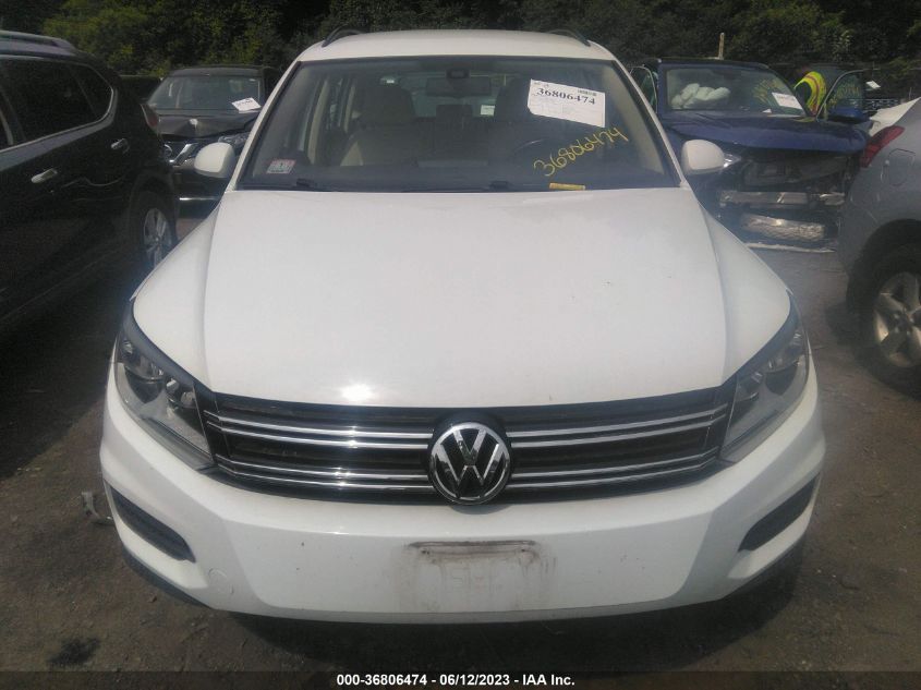 2016 VOLKSWAGEN TIGUAN S - WVGAV7AX7GW525005