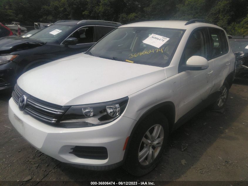 2016 VOLKSWAGEN TIGUAN S - WVGAV7AX7GW525005