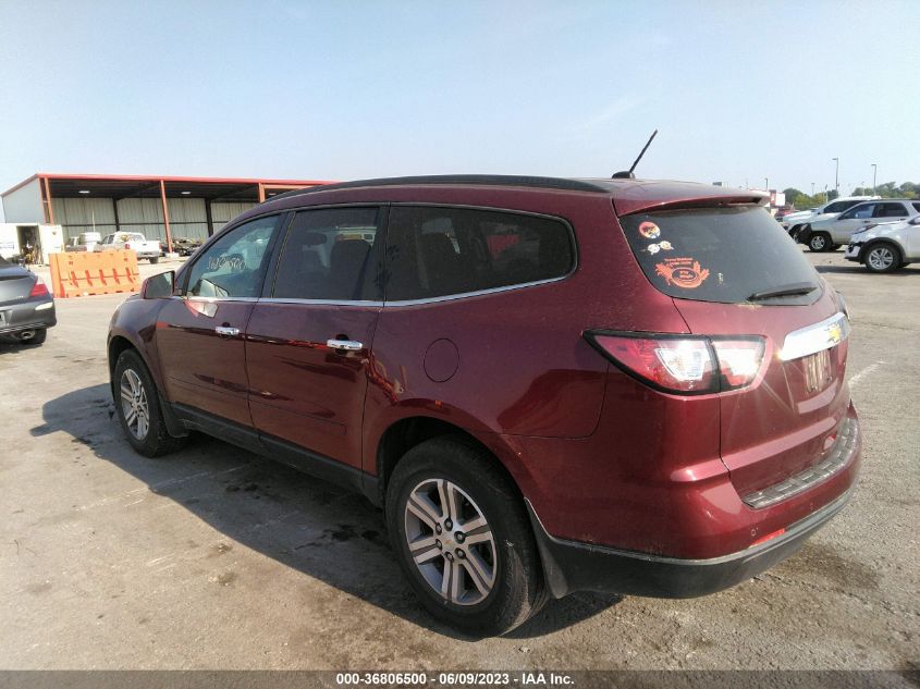 2015 CHEVROLET TRAVERSE LT - 1GNKRGKD0FJ237573