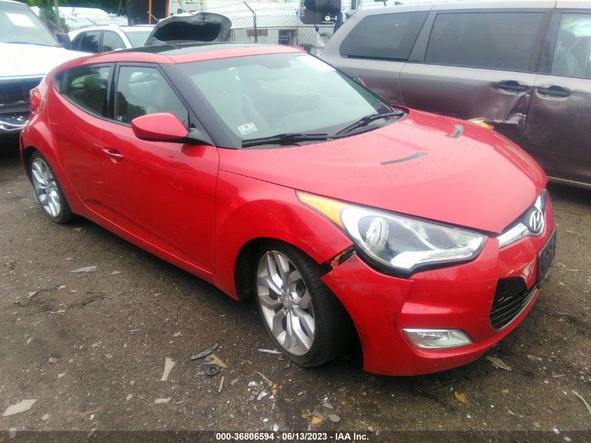 2013 HYUNDAI VELOSTER - KMHTC6AD9DU095077
