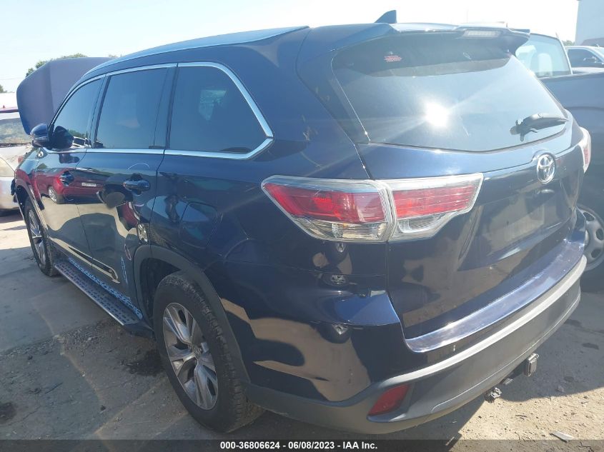 2014 TOYOTA HIGHLANDER XLE - 5TDKKRFH8ES021946