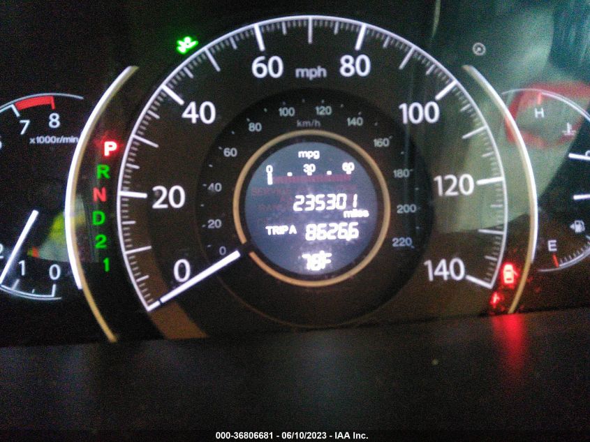 2013 HONDA CR-V EX-L - 5J6RM3H79DL002438
