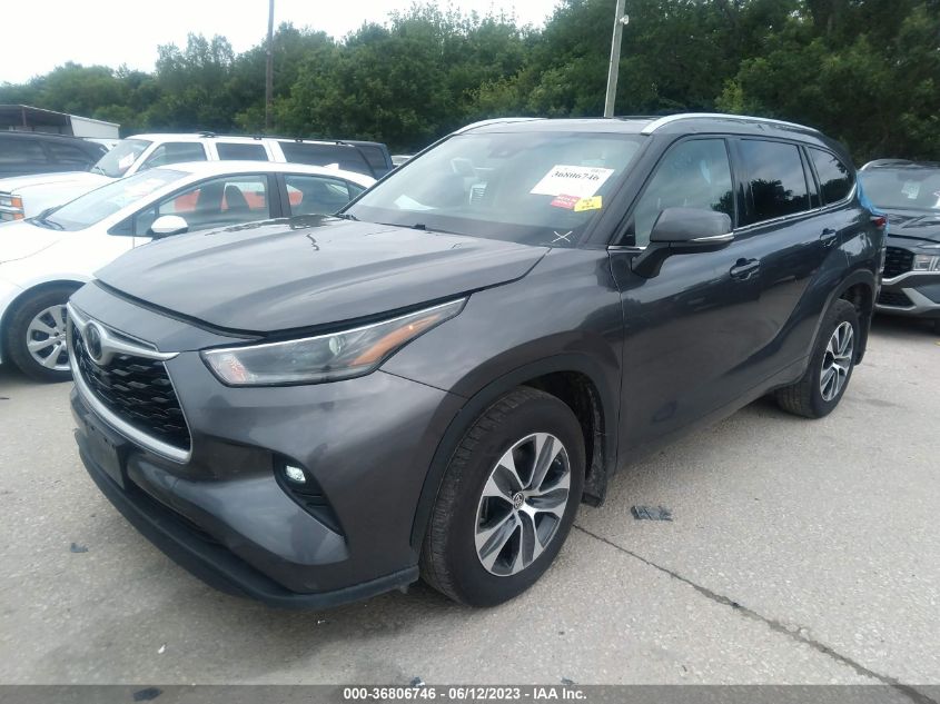 2021 TOYOTA HIGHLANDER XLE - 5TDGZRBH1MS083744