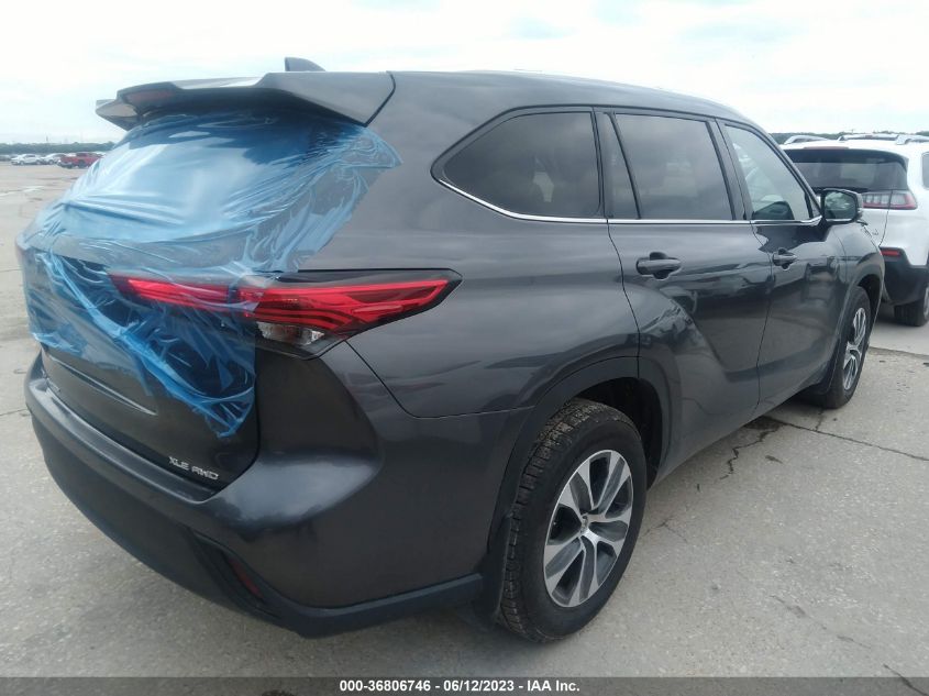 2021 TOYOTA HIGHLANDER XLE - 5TDGZRBH1MS083744