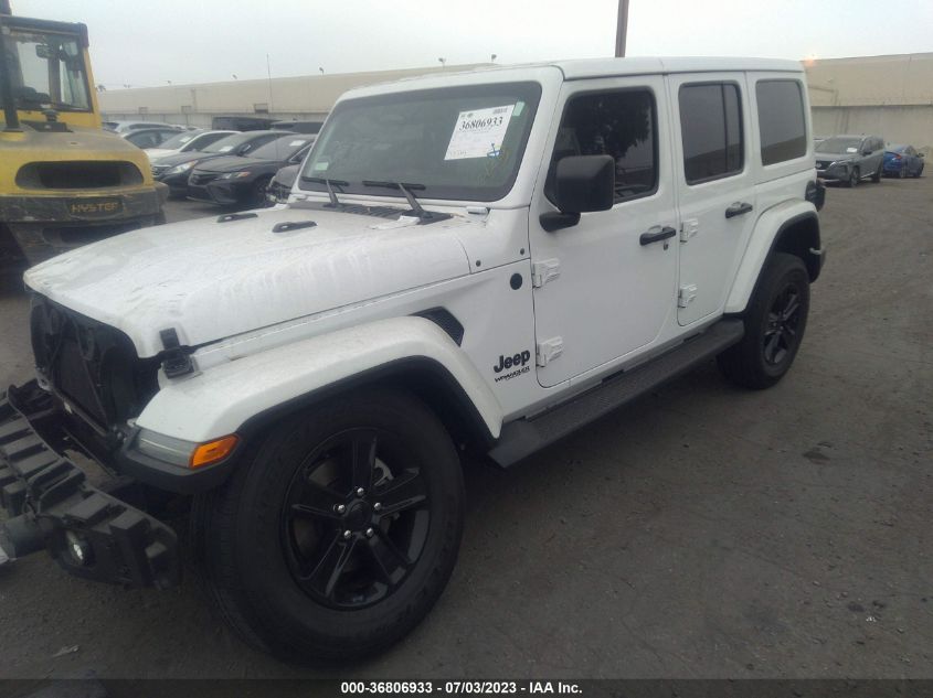 2020 JEEP WRANGLER UNLIMITED SAHARA ALTITUDE - 1C4HJXEN4LW245737