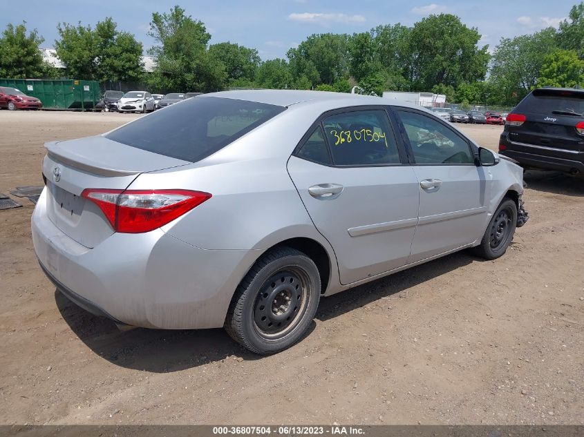 2014 TOYOTA COROLLA L/LE/S/S PLUS/LE PLUS - 5YFBURHE4EP024591