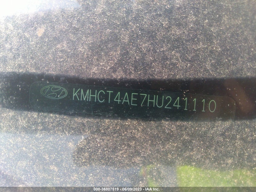 VIN KMHCT4AE7HU241110 2017 HYUNDAI ACCENT SE