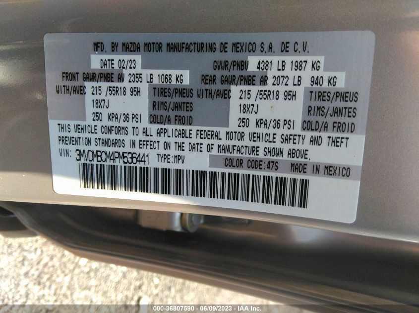 2023 MAZDA CX-30 2.5 S PREFERRED PACKAGE - 3MVDMBCM4PM536441