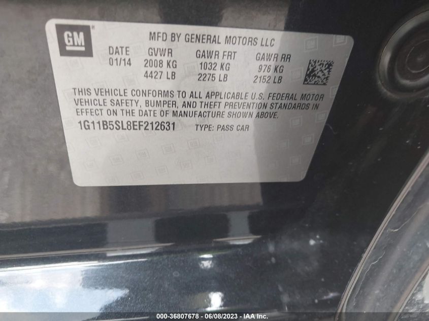2014 CHEVROLET MALIBU LS - 1G11B5SL8EF212631
