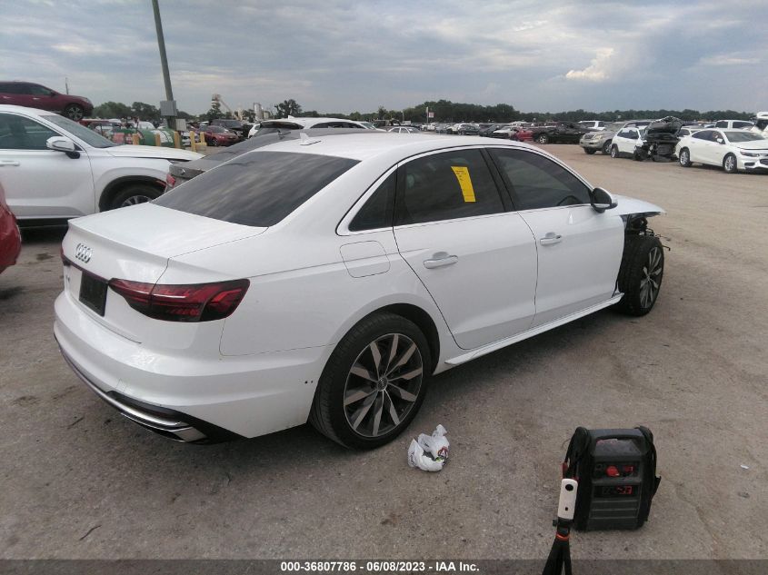 2020 AUDI A4 PREMIUM - WAUGMAF44LA066629