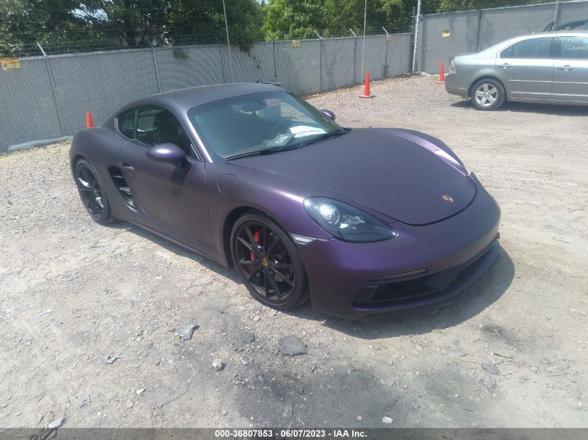 2019 PORSCHE 718 CAYMAN S/GTS - WP0AB2A82KS278744