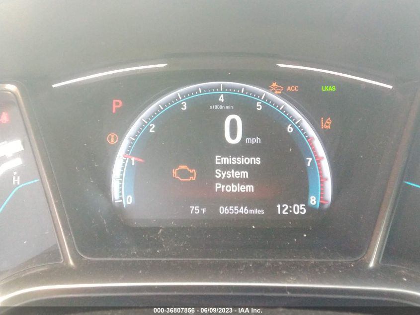 2019 HONDA CIVIC HATCHBACK EX - SHHFK7H69KU204210