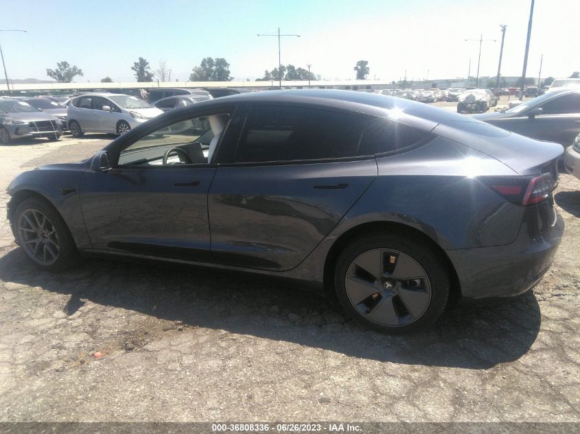 2022 TESLA MODEL 3 - 5YJ3E1EB9NF296398