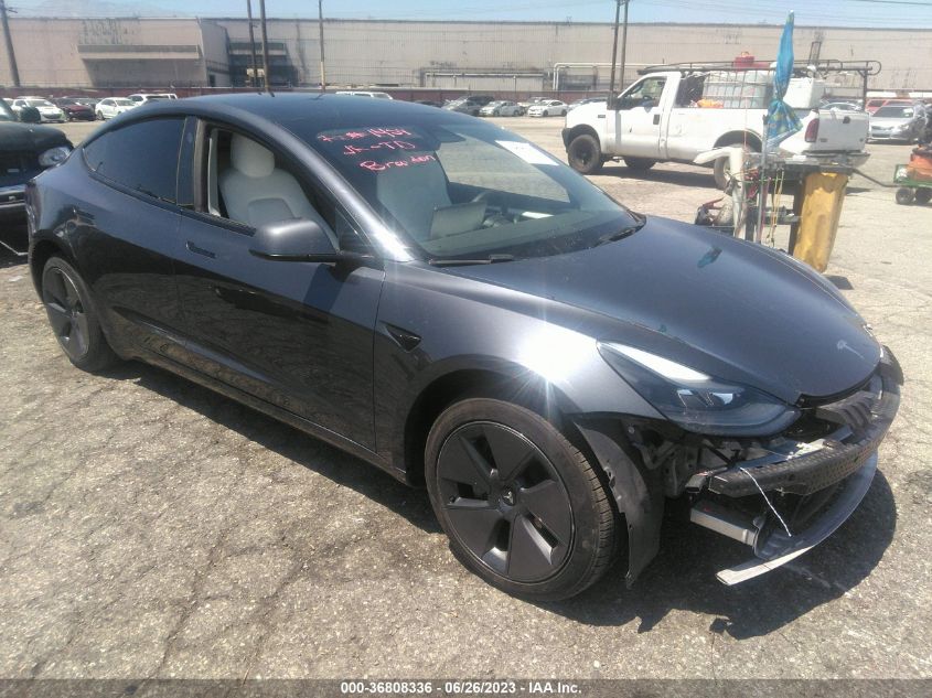 2022 TESLA MODEL 3 - 5YJ3E1EB9NF296398