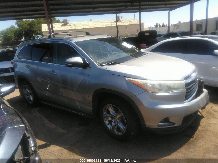 2015 TOYOTA HIGHLANDER LIMITED - 5TDDKRFH8FS073345