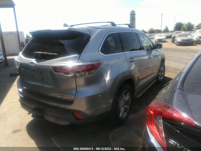 2015 TOYOTA HIGHLANDER LIMITED - 5TDDKRFH8FS073345
