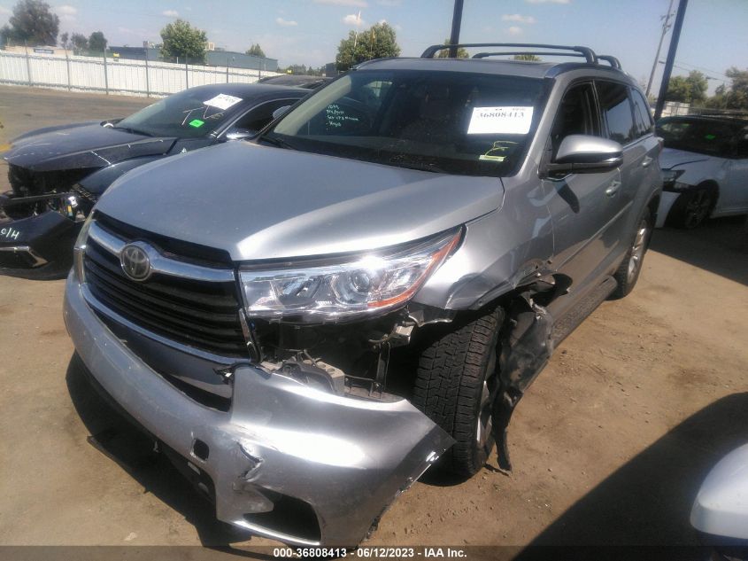 2015 TOYOTA HIGHLANDER LIMITED - 5TDDKRFH8FS073345
