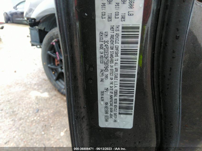 2017 DODGE JOURNEY GT - 3C4PDDEG3HT587843