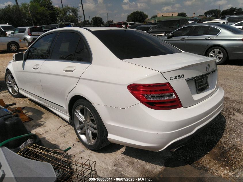 2013 MERCEDES-BENZ C-CLASS C 250 - WDDGF4HB9DA859216