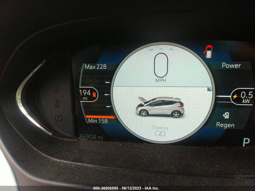 2017 CHEVROLET BOLT EV LT - 1G1FW6S02H4187179