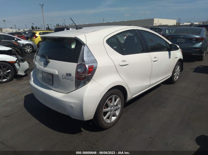 2014 TOYOTA PRIUS C ONE/THREE/TWO/FOUR - JTDKDTB39E1082575