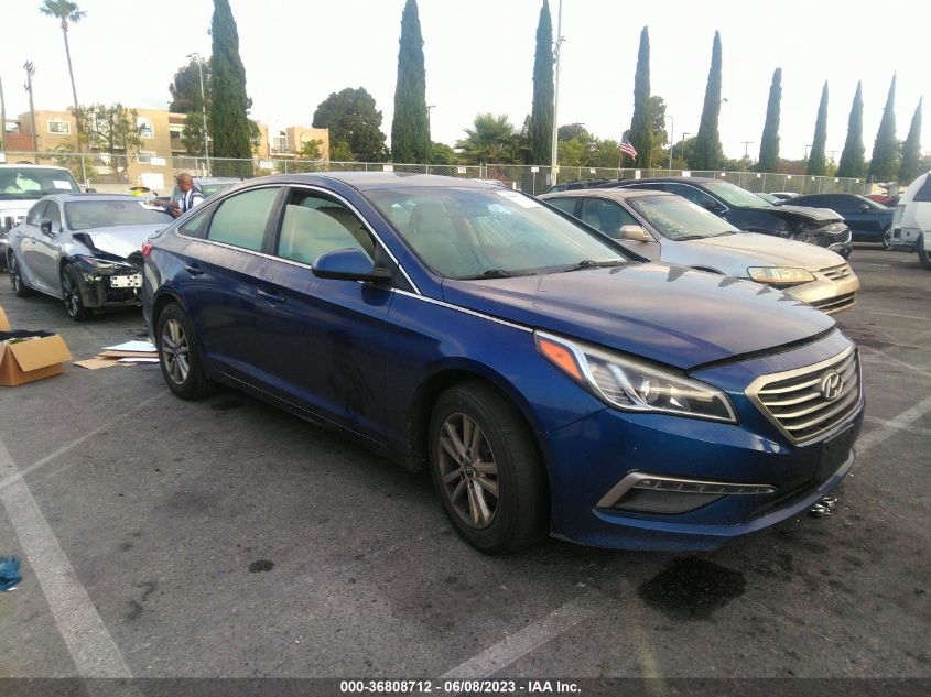 2015 HYUNDAI SONATA 2.4L SE - 5NPE24AF6FH081477