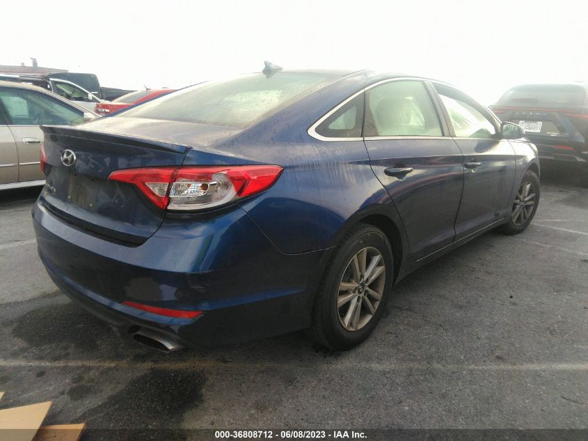 2015 HYUNDAI SONATA 2.4L SE - 5NPE24AF6FH081477