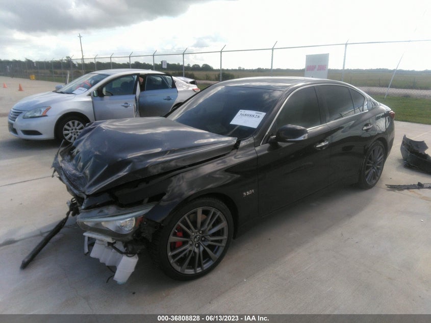 VIN JN1FV7AP0JM460417 2018 INFINITI Q50 RED SPORT 400
