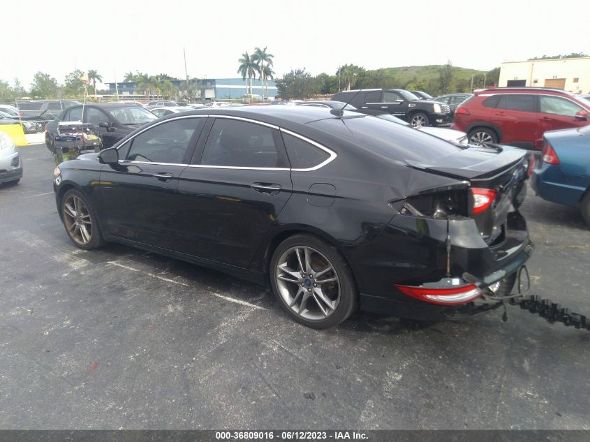 2013 FORD FUSION TITANIUM - 3FA6P0K95DR295304