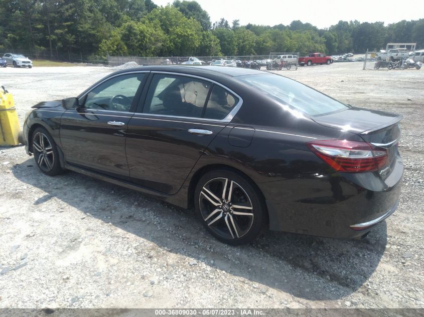 2016 HONDA ACCORD SEDAN SPORT - 1HGCR2F58GA217593